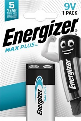 Elem, 9V, 1db, ENERGIZER, "Max Plus"