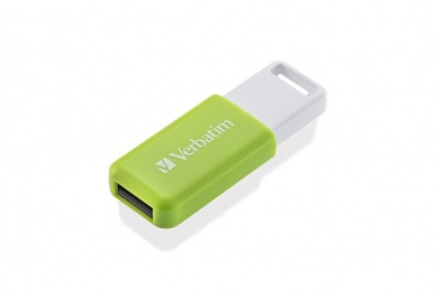 Pendrive, 32GB, USB 2.0, VERBATIM "Databar", zöld