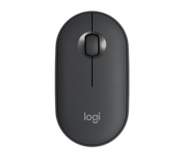 Egér, vezeték nélküli, optikai, Bluetooth, LOGITECH, "Pebble M350", grafitszürke